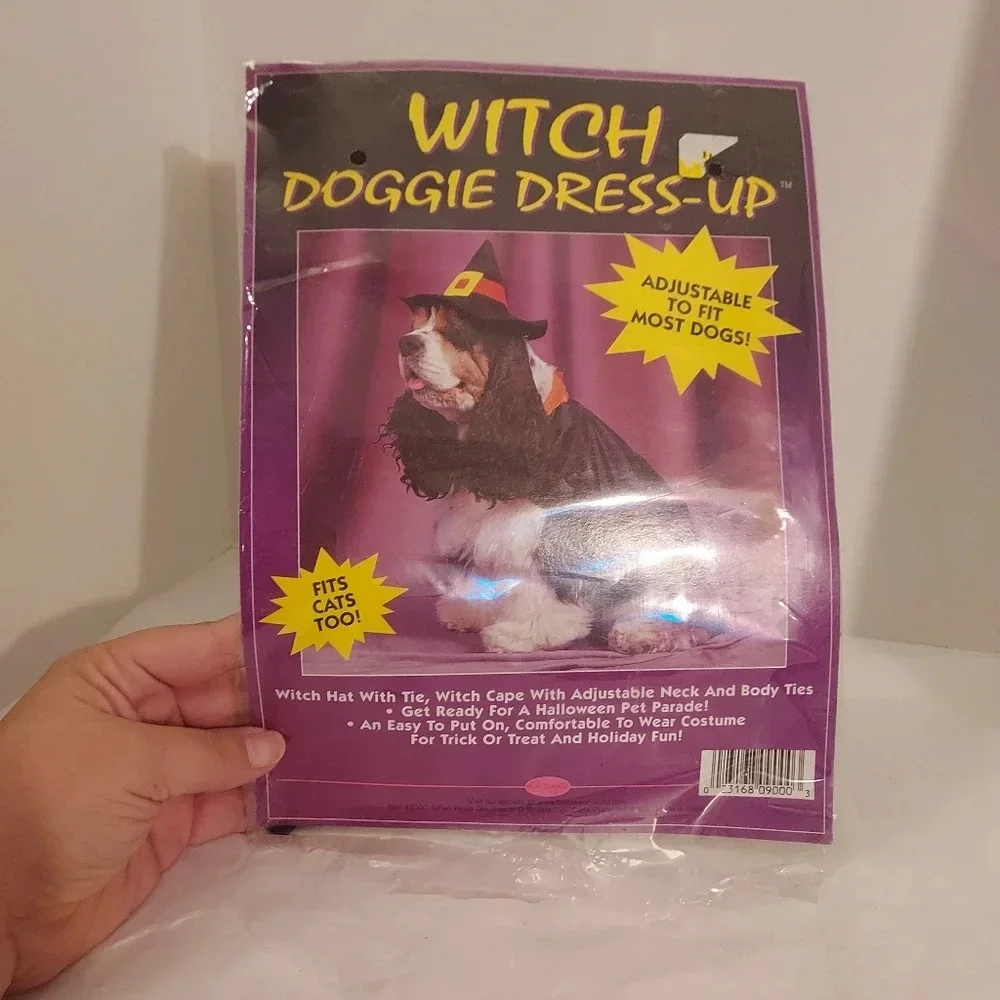 Fun World Witch Doggie Dress-Up - Adjustable To Fit Most Dogs